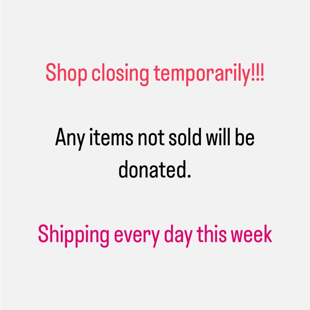 Shop closing temporarily